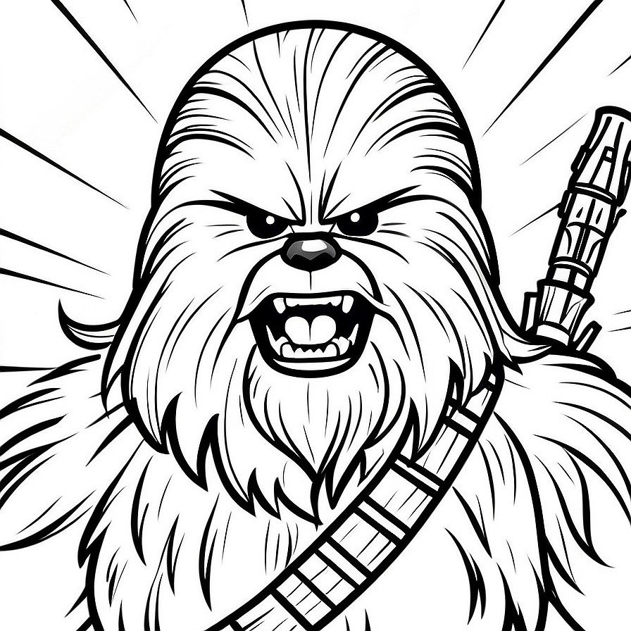 Join the Wookiee warrior with 'Chewbacca's Loyalty,' a raw display of strength and dedication. Fans are invited to delve into the heart of the Rebel Alliance through their art.