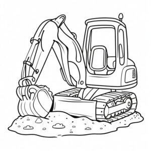 Excavator At Work