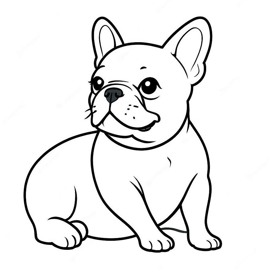 Relax with the 'French Bulldog,' an embodiment of playfulness and charm. A delightful scene for fans of the breed to color and enjoy.