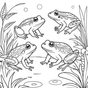 Frogs By The Pond