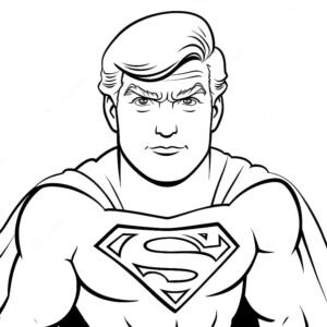 Cartoon Donald Trump As Superman