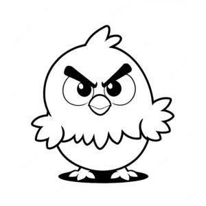 Cute Little Easter Angry Bird Chicken