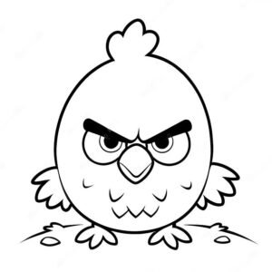 Cute Little Easter Angry Bird Chicken