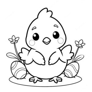 Cute Little Easter Chicken