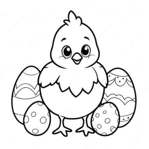 Easter Chicken With Eggs