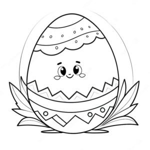 Easter Egg For Kids Coloring