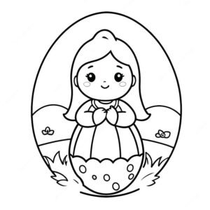 Easter For Kids Coloring Page