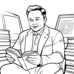 Elon Muskreading A Book