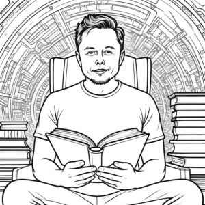 Elon Muskreading A Book