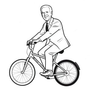 Joe Biden Riding A Bike