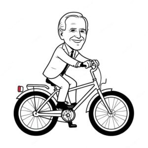 Joe Biden Riding A Bike