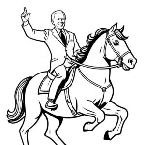 Joe Biden Riding A Horse