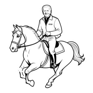 Joe Biden Riding A Horse