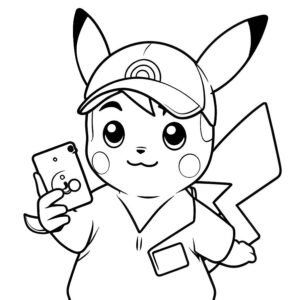 Pikachu Taking Selfie