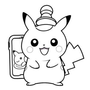 Pikachu Taking Selfie