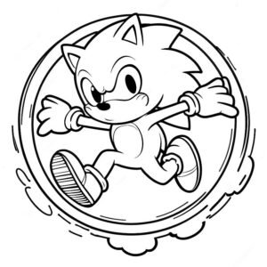 Sonic The Hedgehog Jumping For Rings