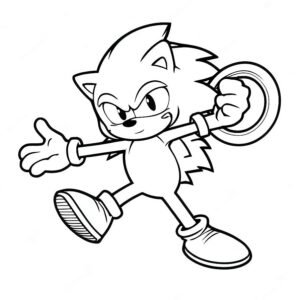 Sonic The Hedgehog Jumping For Rings