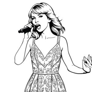 Stunning Taylor Swift On Stage Singing