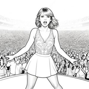 Stunning Taylor Swift On Stage Singing