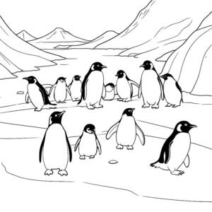 Penguins On The Ice