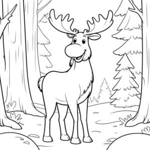 Moose In The Forest