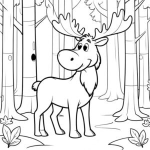 Moose In The Forest