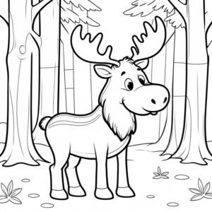 Moose In The Forest