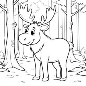 Moose In The Forest