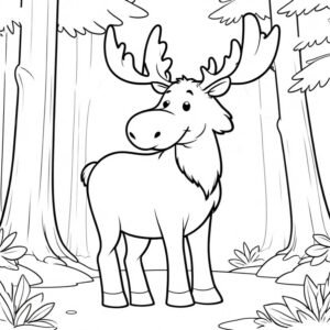 Moose In The Forest