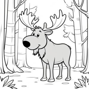 Moose In The Forest