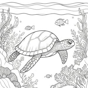 Serenity Of The Sea Turtle