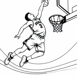 Basketball Player Dunking