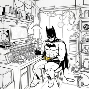 Batman In The Batcave