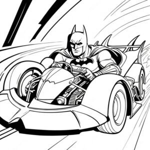 Batman In The Batmobile