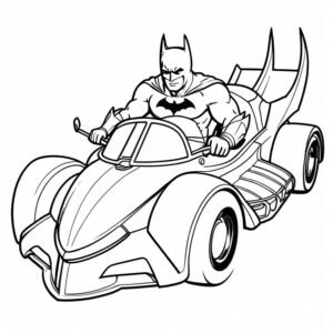 Batman In The Batmobile
