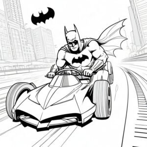 Batman In The Batmobile