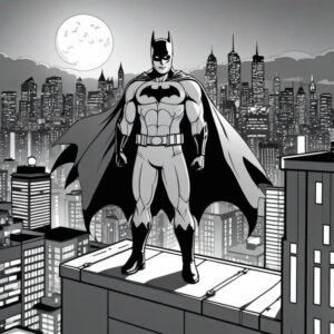 Batman On The Rooftop