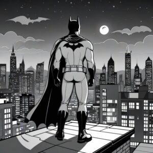 Batman On The Rooftop