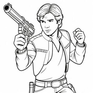 Cartoon Han Solo’s Quick Draw