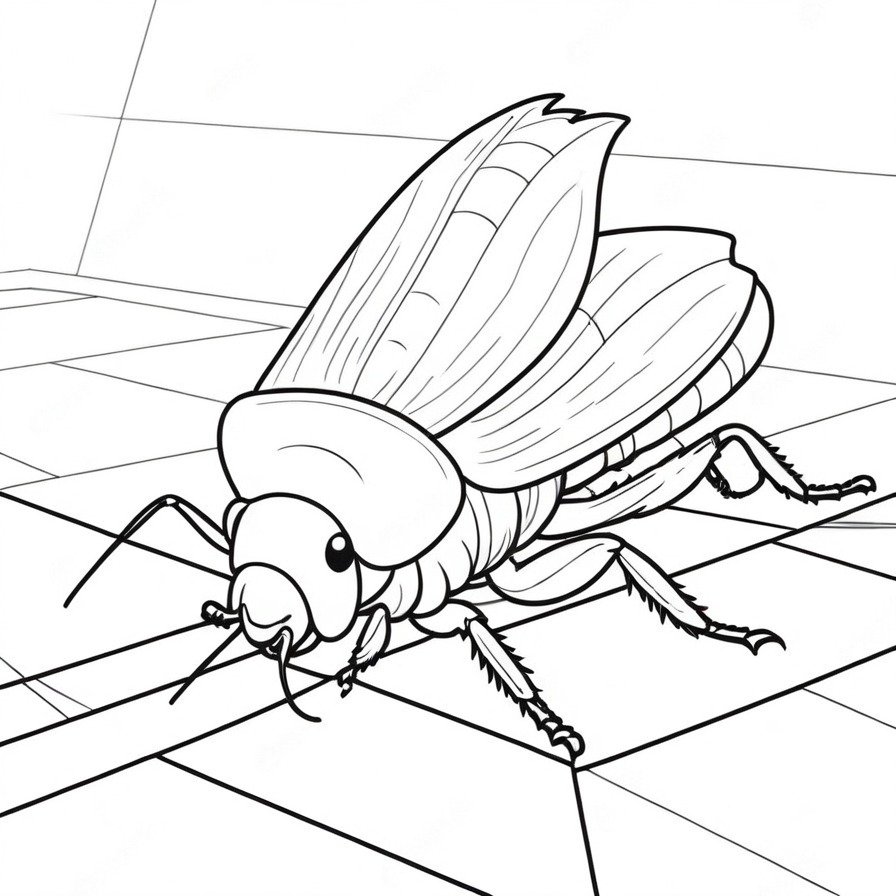 The 'Cockroach's Nighttime Scuttle' is a chance to explore the less admired, yet remarkable survival skills of the cockroach through coloring.