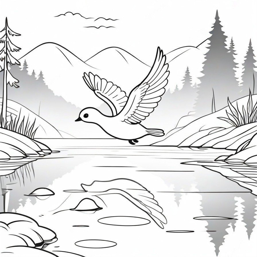 Float into the mystique with 'Dreepy's Haunted Flight,' a ghostly scene capturing Dreepy's eerie glide over a misty lake. This coloring page is perfect for fans who love the mysterious and ghostly nature of Dreepy, offering a chilling and captivating coloring experience.