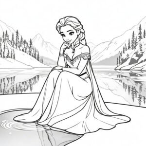 Elsa’s Serene Reflection