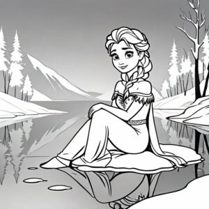 Elsa’s Serene Reflection