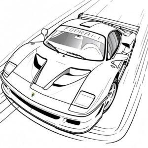 Ferrari F40 At Full Throttle