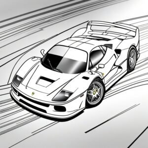 Ferrari F40 At Full Throttle