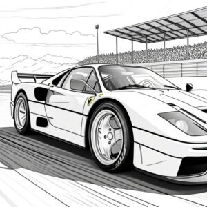 Ferrari F40 At Full Throttle