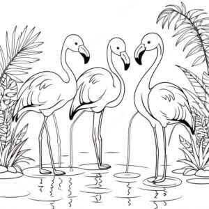 Flamboyant Flamingos