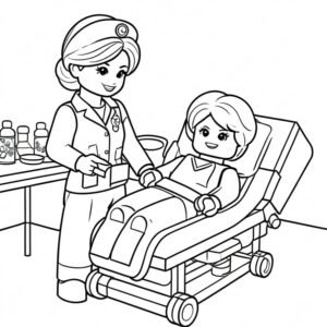 LEGO Nurse Helping