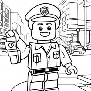 LEGO Police Officer Stand