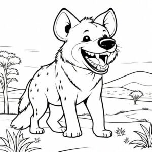 Lone Hyena Laughing